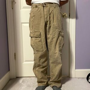 BAGGY TAN CARGOS WRANGLER 36x32